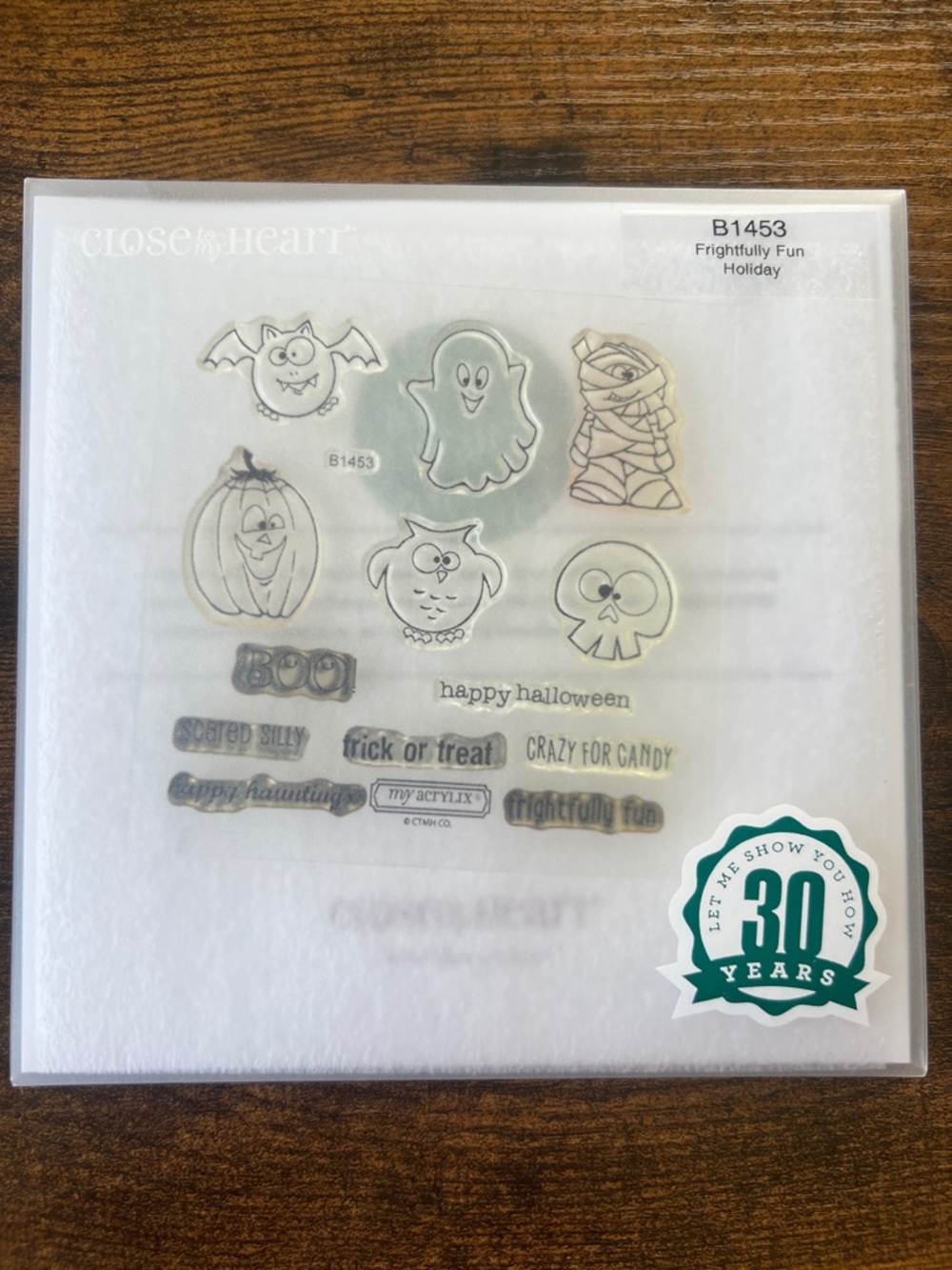 Frightfully Fun CLOSE TO MY HEART Stamp Set - B1453 - used